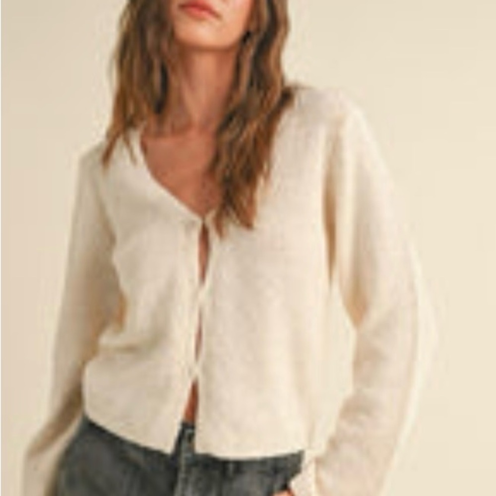 Essential Lightweight Cardigan - Ivory